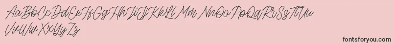Rottordam Thin FREE Font – Black Fonts on Pink Background