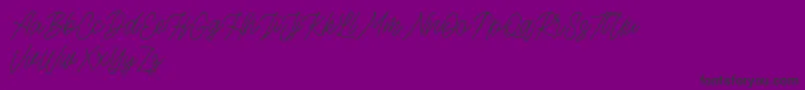 Czcionka Rottordam Thin FREE – czarne czcionki na fioletowym tle