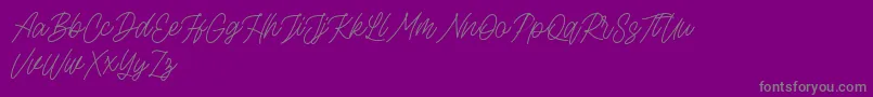 Rottordam Thin FREE Font – Gray Fonts on Purple Background