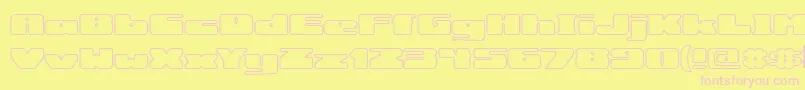 rotundo Font – Pink Fonts on Yellow Background