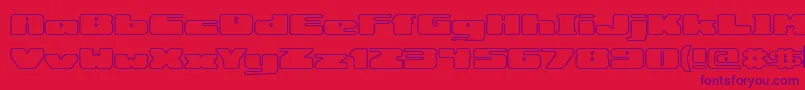 rotundo Font – Purple Fonts on Red Background