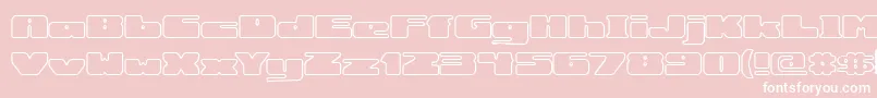 rotundo Font – White Fonts on Pink Background