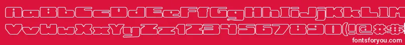 rotundo Font – White Fonts on Red Background