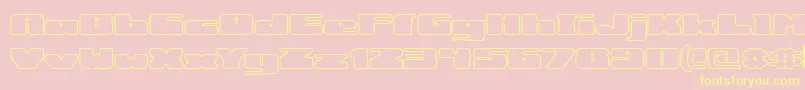 rotundo Font – Yellow Fonts on Pink Background
