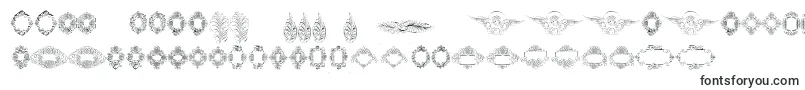 Rough Calligraphic Frames Font – Maltese Fonts