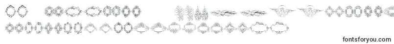 Rough Calligraphic Frames-fontti – makedonian fontit