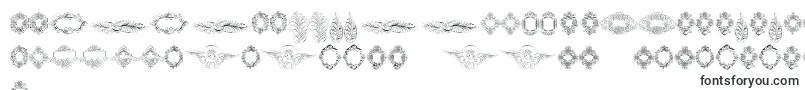 Rough Calligraphic Frames Font – Creole Fonts