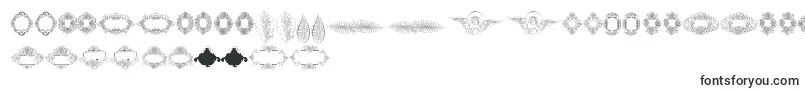 Rough Calligraphic Frames-Schriftart – sudanesische Schriften
