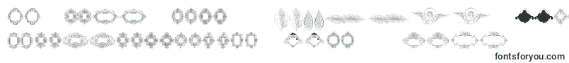 Rough Calligraphic Frames-fontti – liettualaiset fontit
