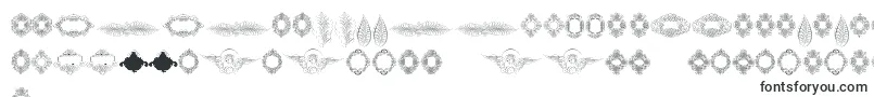 Rough Calligraphic Frames Font – Creole Fonts