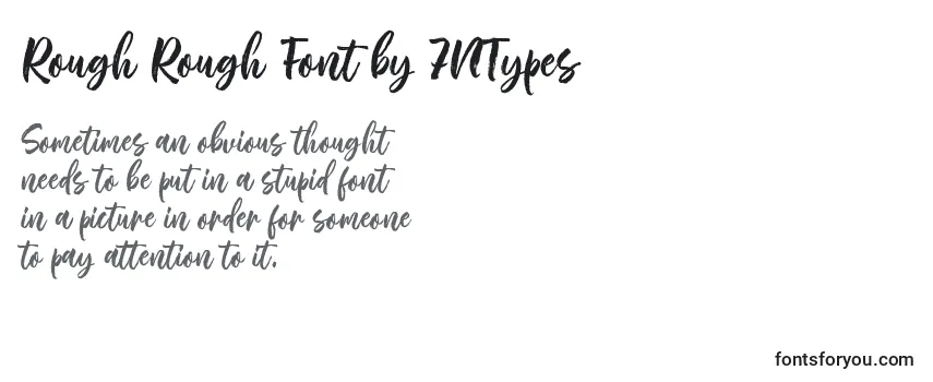 Schriftart Rough Rough Font by 7NTypes