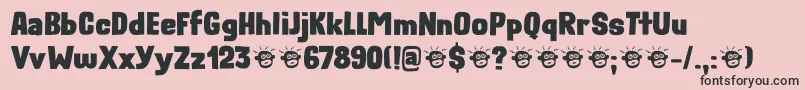 Rough Therapy DEMO Font – Black Fonts on Pink Background