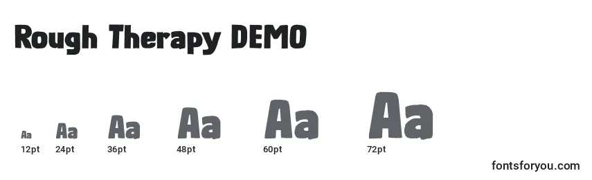 Rough Therapy DEMO Font Sizes