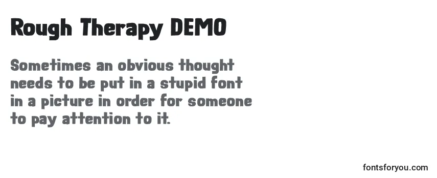 Schriftart Rough Therapy DEMO