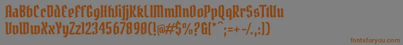PirataOne Font – Brown Fonts on Gray Background