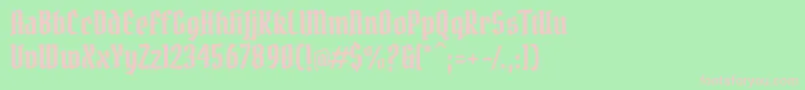 PirataOne Font – Pink Fonts on Green Background