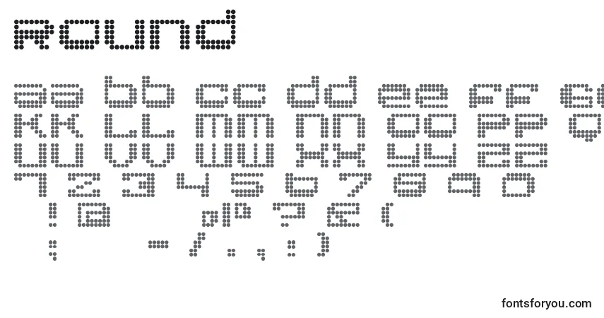 ROUND    (139201)フォント–アルファベット、数字、特殊文字