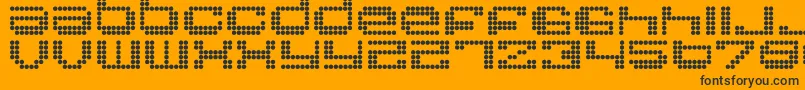 ROUND    Font – Black Fonts on Orange Background