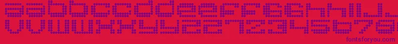 ROUND    Font – Purple Fonts on Red Background