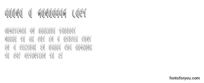 Шрифт Round 3D Monogram Left