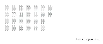 Czcionka Round 3D Monogram Right