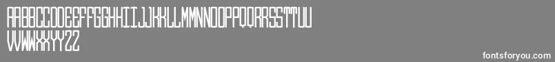 Round Monogram Center Font – White Fonts on Gray Background