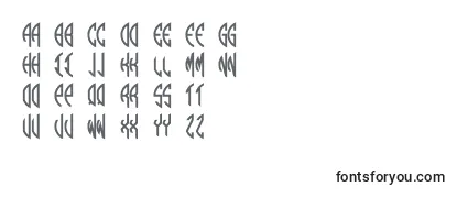 Round Monogram Left Font
