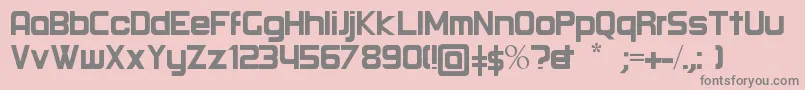 Шрифт Round Regular – серые шрифты на розовом фоне