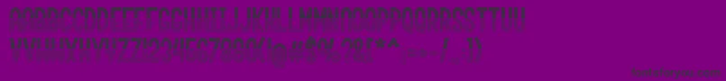 roundabout Font – Black Fonts on Purple Background