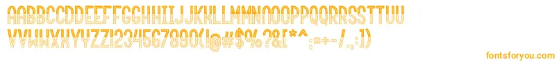 roundabout Font – Orange Fonts on White Background