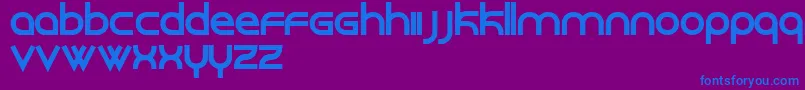 Roundabout-fontti – siniset fontit violetilla taustalla