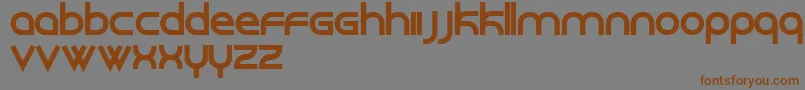 Roundabout Font – Brown Fonts on Gray Background