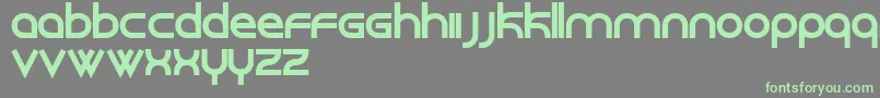 Roundabout Font – Green Fonts on Gray Background