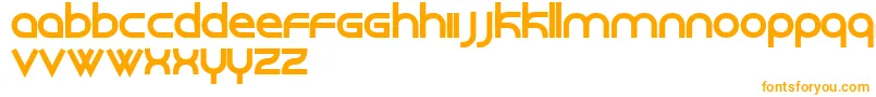 Roundabout Font – Orange Fonts on White Background