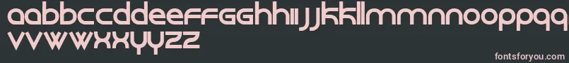 Roundabout Font – Pink Fonts on Black Background