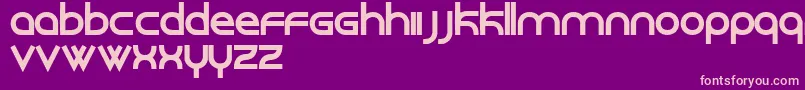 Roundabout Font – Pink Fonts on Purple Background