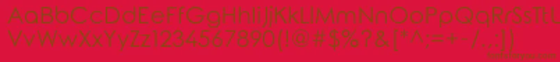 Weitere Informationen zur Rounded Elegance-Schriftart Rounded Elegance-Schriftart – Braune Schriften auf rotem Hintergrund