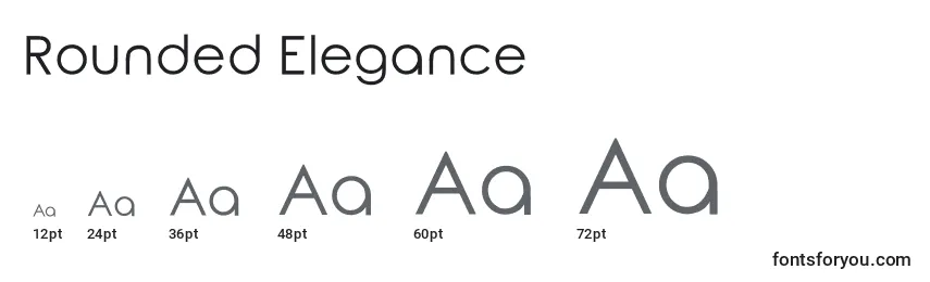Rounded Elegance Font Sizes