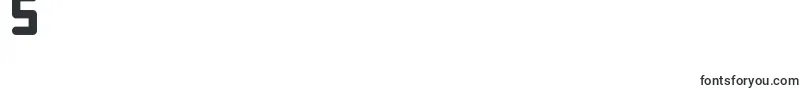 Roundish-Schriftart – Schriften für die Ziffer 5