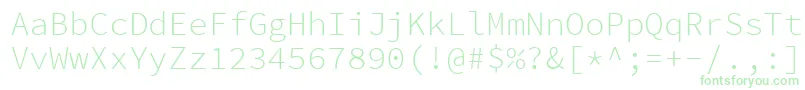 SourcecodeproLight Font – Green Fonts