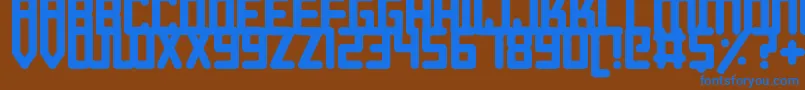 More about Roundish Font Roundish Font – Blue Fonts on Brown Background
