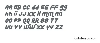 Обзор шрифта Roundy Rainbows Italic