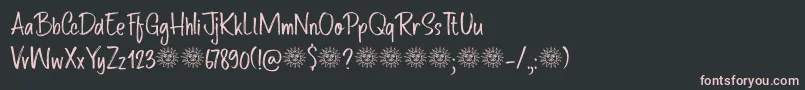 Route Du Soleil DEMO Font – Pink Fonts on Black Background