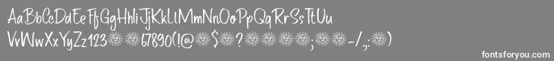 Route Du Soleil DEMO Font – White Fonts on Gray Background