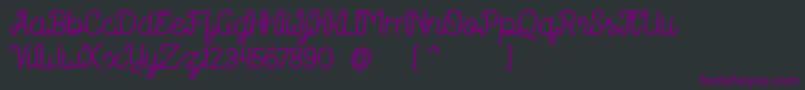 Czcionka Routerline Free Version – fioletowe czcionki na czarnym tle