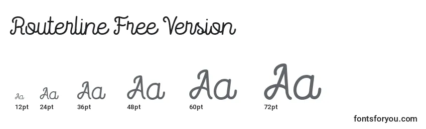 Routerline Free Version Font Sizes