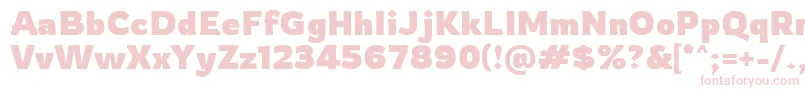 Rowdy Bold Font – Pink Fonts on White Background