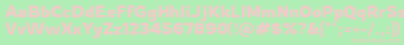 Rowdy Regular Font – Pink Fonts on Green Background