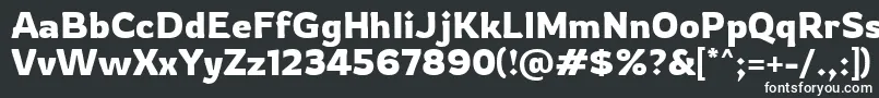 Rowdy Regular Font – White Fonts on Black Background