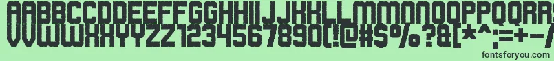 rowdy space pirates Font – Black Fonts on Green Background